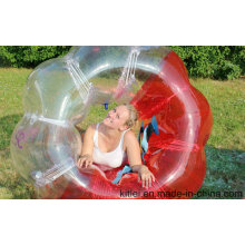 Red and Clear Bumper Ball Bubble Soccer Body Zorbing